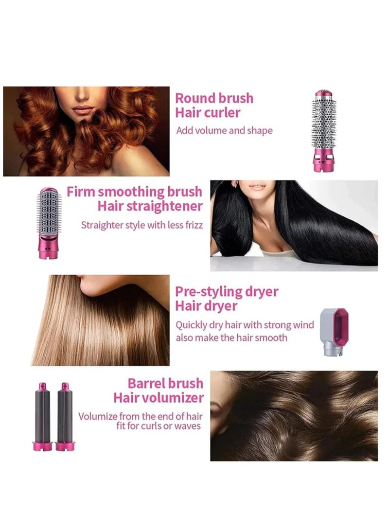 ELTRAZONE 5-in-1 Hot Air Brush Hair Dryer Set with Ionic Technology - Volumizer, Straightener, Curling Iron Brush - Image 5