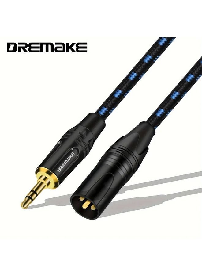 DREMAKE XLR Male to 3.5mm Male Audio Cable 4.92ft Professional Balanced Adapter Cord - Image 1