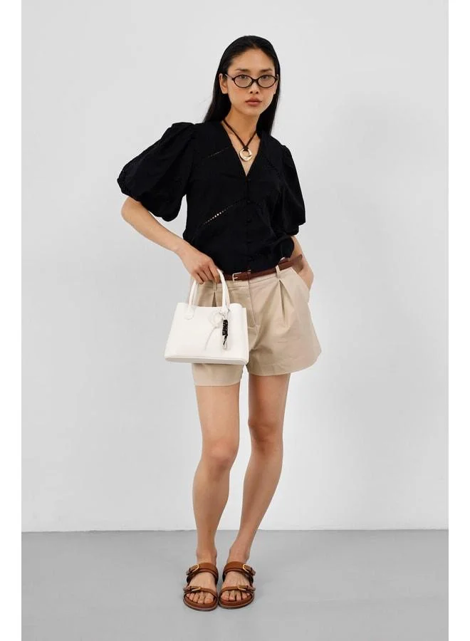 Shule Bags  Ivy Combine City Hand and Crossbody Bag Cream for Women | Best Price UAE