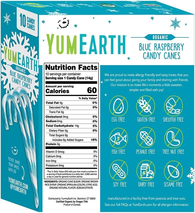 YumEarth عصا الحلوى بنكهة التوت الأزرق العضوي من يام إيرث - Image 2