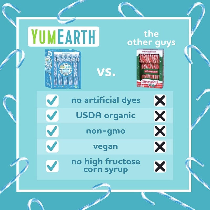 YumEarth عصا الحلوى بنكهة التوت الأزرق العضوي من يام إيرث - Image 5