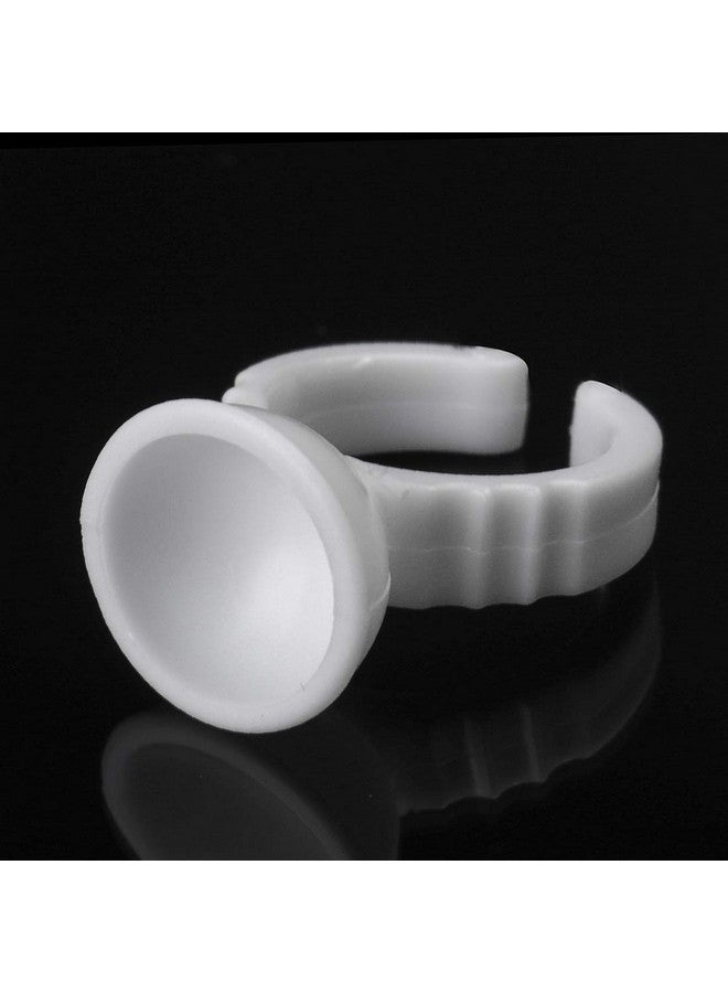 NXJ INFILILA Glue Rings For Eyelash Extensions Glue Rings Infilila 300Pcs Lash Extension Supplies Eyelash Extension Supplies Lash Supplies For Eyelash Extensions Lash Glue Ring Cup For Eyelash Extension  - Image 3
