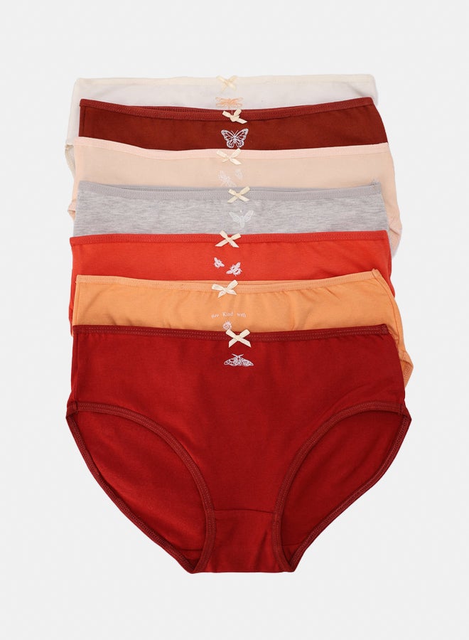 Carina Pack of 7 Girly Brief Panties  - Image 1