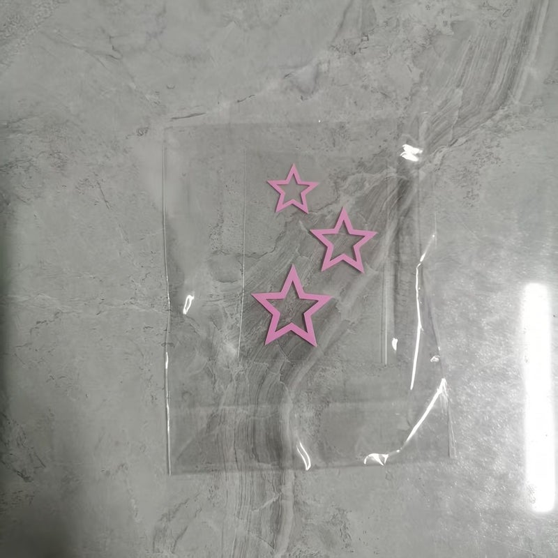 3 Pack Multi Color Five Pointed Star Vinyl Car Stickers - Image 2