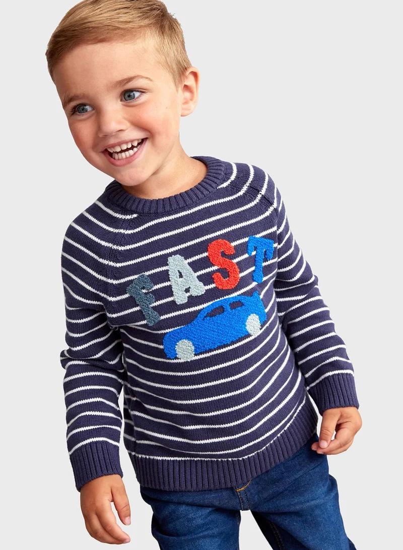 mothercare Car Knitted Jumper
