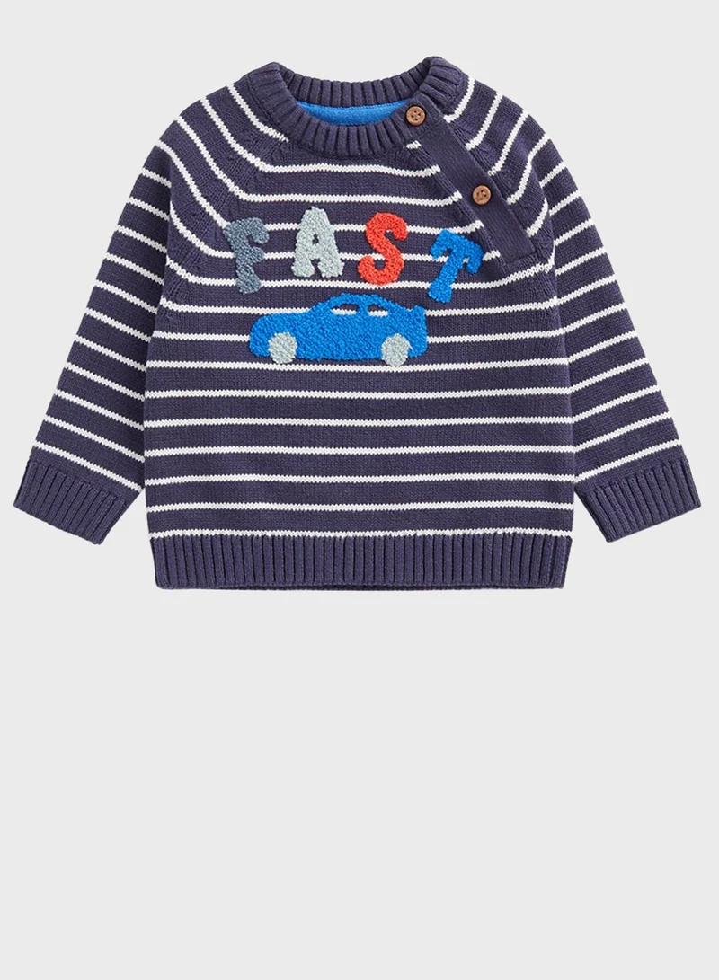 mothercare Car Knitted Jumper