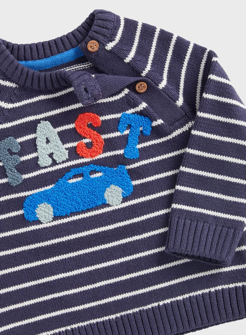 mothercare Car Knitted Jumper
