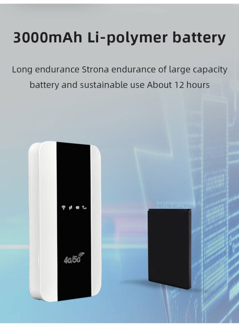 general 4G portable WiFi router 150Mbps high-speed portable WiFi modem with SIM card slot, up to 10 devices can be shared - Image 5