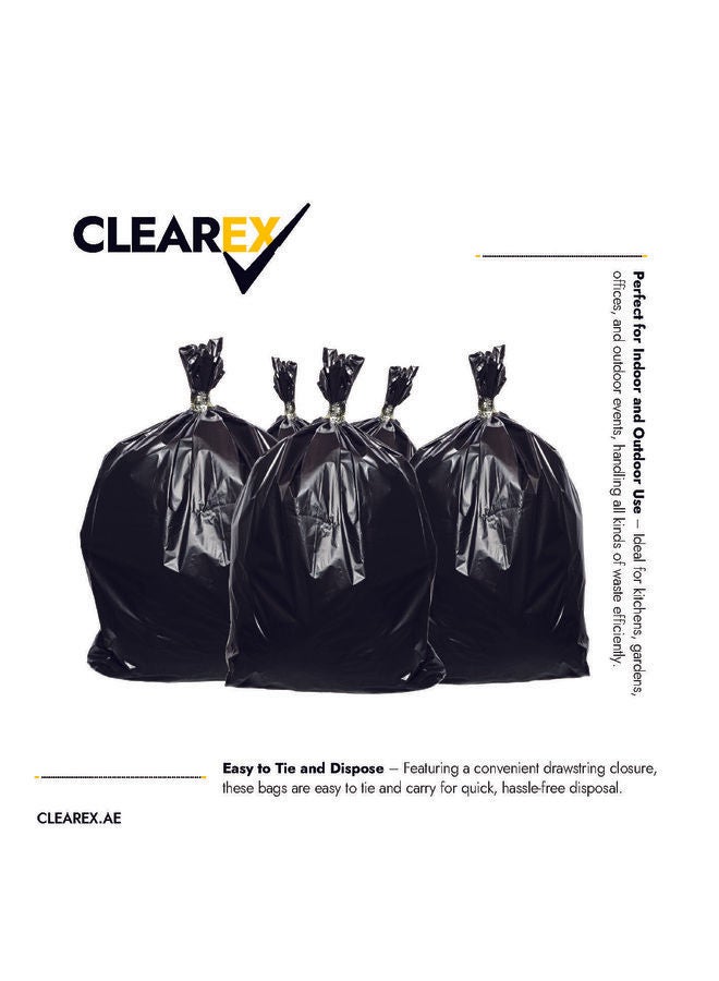 Heavy Duty Flat Garbage Bags, XL, 60 Gallons, 12 Bags, 95x120cm  - Image 5