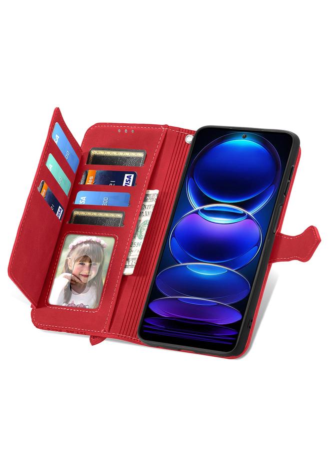 زبون جراب هاتف HMD Skyline من الجلد بسحاب منقوش عليه زهور - Image 4