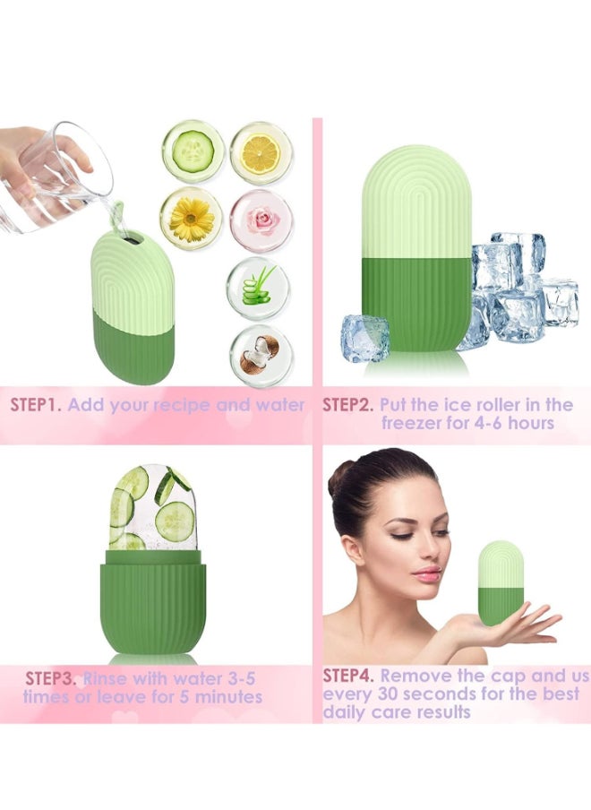 Prime by javaudan Ice Mold Ice Maker for Face with Anti-Leak& Drip System, Contour Cube Ice Roller, Silicone Ice Holder for Face Ice Face Roller Skin Care Tools Gift for Women  - Image 5