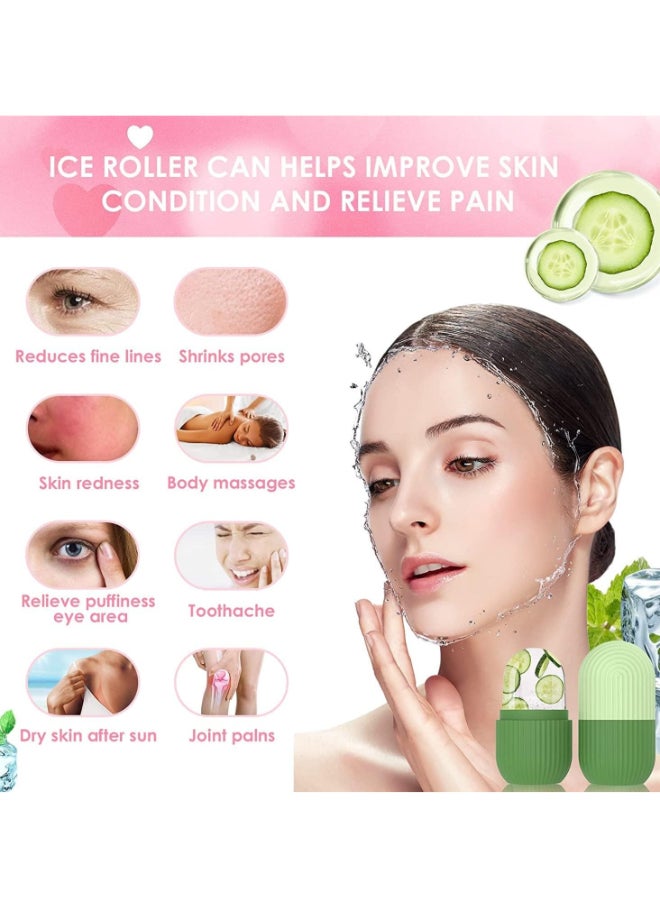 Prime by javaudan Ice Mold Ice Maker for Face with Anti-Leak& Drip System, Contour Cube Ice Roller, Silicone Ice Holder for Face Ice Face Roller Skin Care Tools Gift for Women  - Image 2