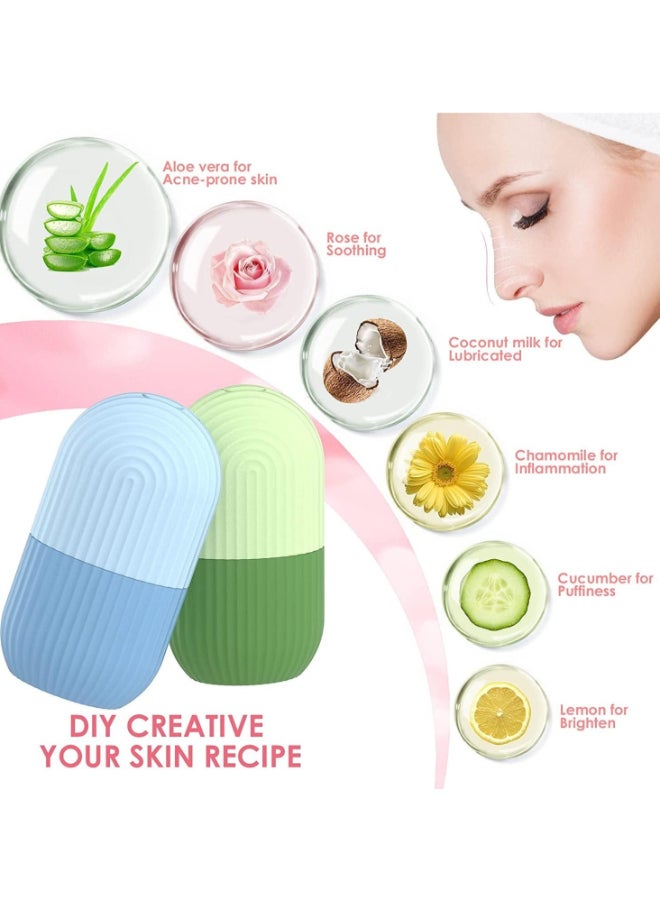 برايم بي جافاودان آلة صنع قوالب الثلج للوجه مع نظام مانع للتسرب والتنقيط ، بكرة ثلج على شكل مكعب كونتور ، حامل ثلج من السيليكون للوجه ، أدوات العناية بالبشرة ، أسطوانة الجليد ، هدية للنساء - Image 3