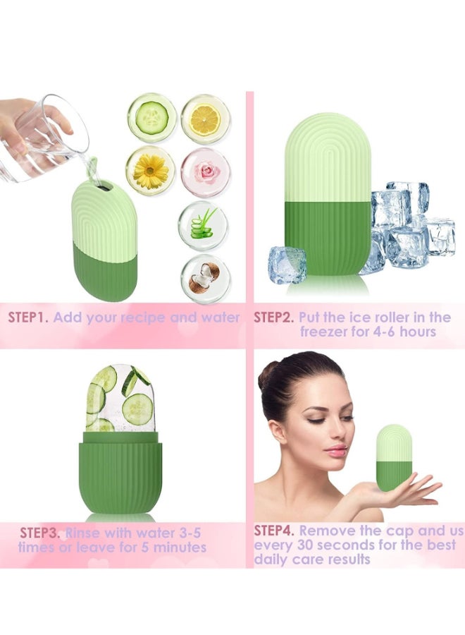 برايم بي جافاودان آلة صنع قوالب الثلج للوجه مع نظام مانع للتسرب والتنقيط ، بكرة ثلج على شكل مكعب كونتور ، حامل ثلج من السيليكون للوجه ، أدوات العناية بالبشرة ، أسطوانة الجليد ، هدية للنساء - Image 5