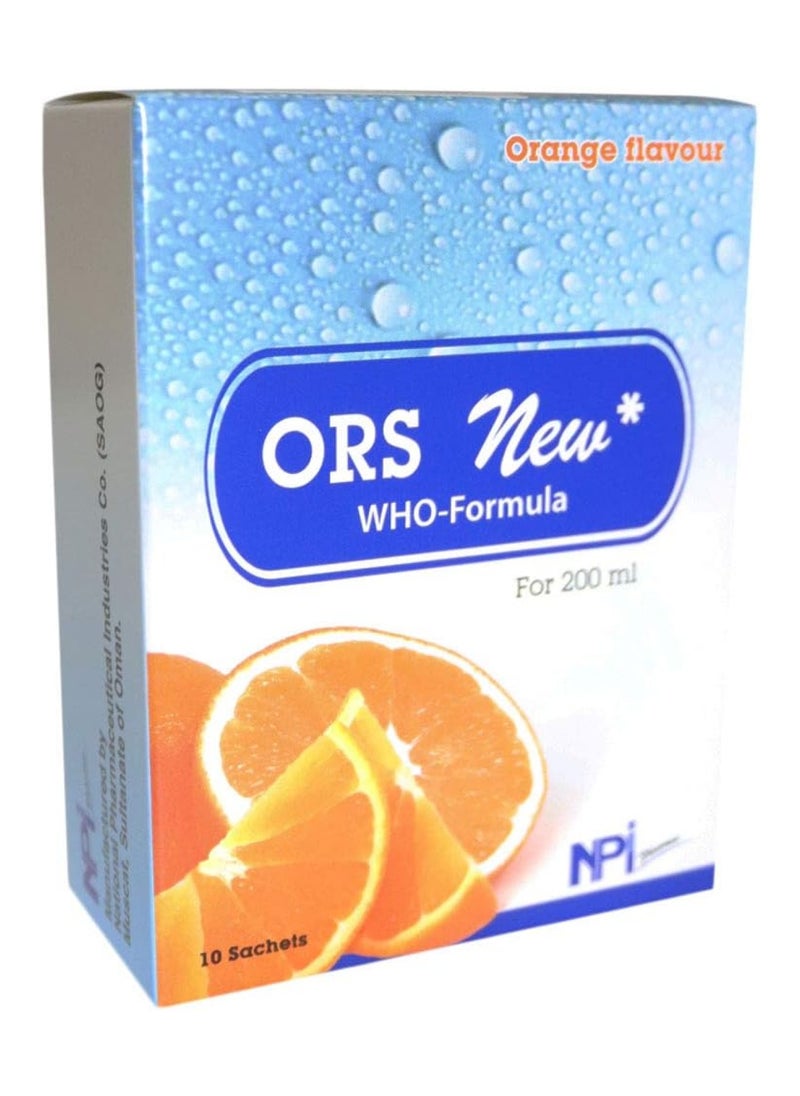 ORS Pack Of 10 ORS New WHO Formula Sachets  - Image 1