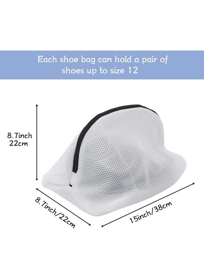 3Pcs Shoe Washing Machine Bag: Laundry Shoe Bag for Washer and Dryer - 2pc Reusable Shoe Cleaning Bag for Sneaker Tennis Shoes Unstain Cleaner Kit - Image 5