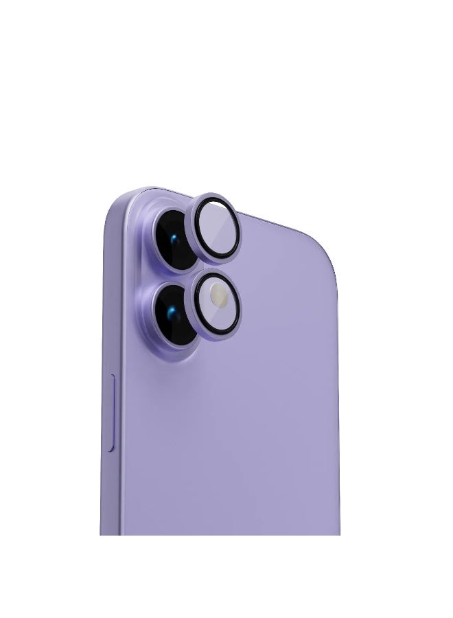 ليفيلو واقي عدسة iPhone 17 / واقي عدسة Lucent Duo مع نفاذية 99% / مقاوم للخدش / واقي عدسة مع 2x سبائك التيتانيوم - بنفسجي فاتح - Image 1