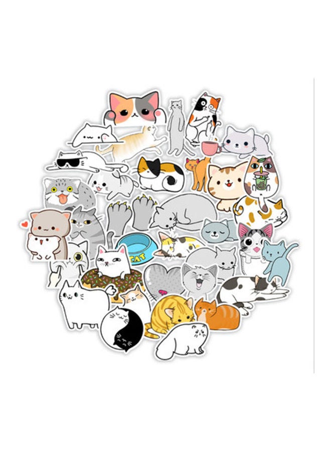 Loquat 50-Piece Cute Cat Sticker Set - Image 2