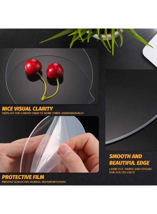 TPGP 6 Pieces Acrylic Sheet Clear Cast For Led Light Base  - Image 4