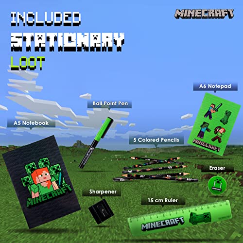 MINECRAFT مجموعة أدوات المدرسة وعلبة الأقلام من ماين كرافت - هدايا للأطفال - Image 3