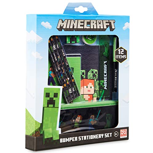 MINECRAFT مجموعة أدوات المدرسة وعلبة الأقلام من ماين كرافت - هدايا للأطفال - Image 1