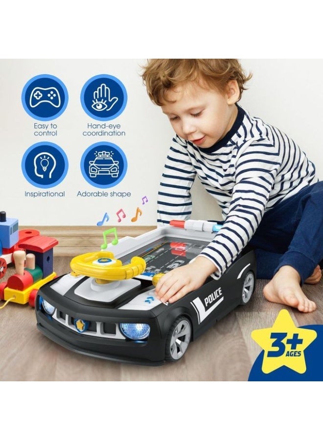 general Kids Police Car Driving Simulation Game with Steering Wheel and Interactive Track - Image 4