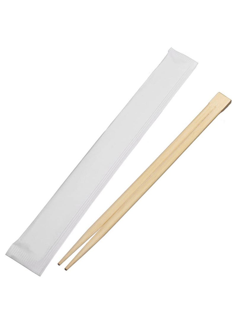 Ideal Pack Bamboo Chopsticks – 23 cm (9 Inch) | 100 Pairs | Premium Quality, Individually Wrapped, Eco-Friendly Disposable Chopsticks for Asian Cuisine, Sushi, Noodles, and More - Image 1