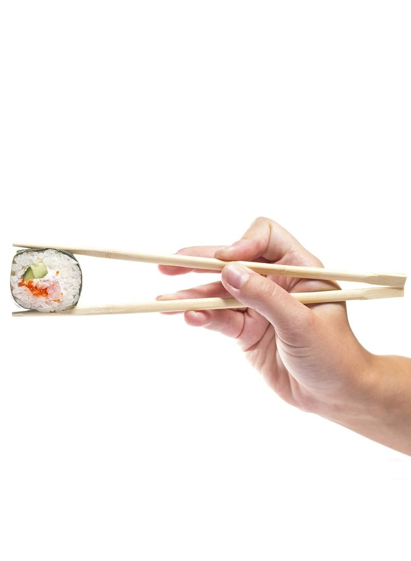 Ideal Pack Bamboo Chopsticks – 23 cm (9 Inch) | 100 Pairs | Premium Quality, Individually Wrapped, Eco-Friendly Disposable Chopsticks for Asian Cuisine, Sushi, Noodles, and More - Image 3