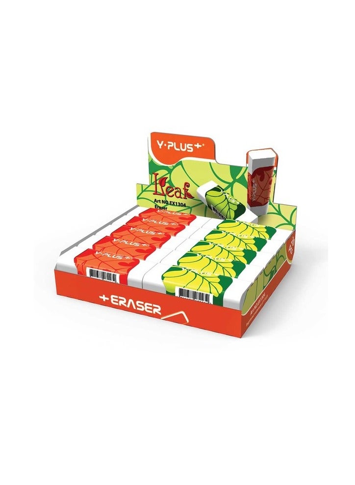 YPlus Leaf Eraser (Pack Of 12 Pieces) - Image 2