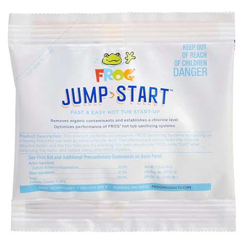 FROG Jump Start for Hot Tubs - Start-Up Chlorine Shock Removes Organic Contaminants & Establishes Chlorine Level - Hot Tub Set Up & Treatment - 1 Pack - Image 1