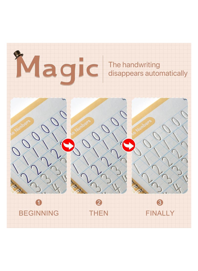 قلم سحري وعبوات لكتاب الممارسة السحرية، قلم رسم من الحبر غير المرئي، قبضة قلم مساعدة للتدريب على الكتابة، مادة كتاب نسخ التتبع لأطفال رياض الأطفال - Image 2