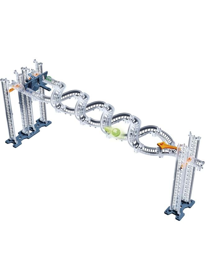 Clementoni 19265 Action & Reaction-Cross Road & Glow Effect-Track Set, Marble Run Accessories, Construction Toys for Kids from 8 Years, Made in Italy, Multicolour - Image 2