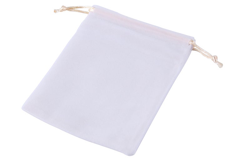 Sansam Large Velvet Drawstring Gift Bag – 10pcs Jewelry & Accessory Pouch for Bracelets, Necklaces & Gifts, Tarot Rune Bags, Purse Storage Bags, Cream - Image 3