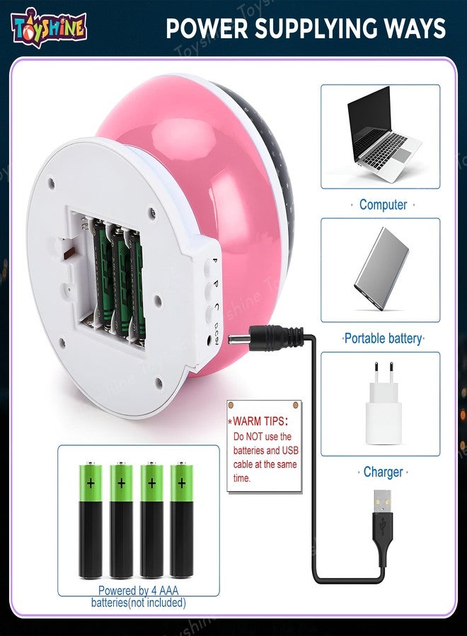 توي شاين مصباح عرض ليلي على شكل نجمة وقمر من توي شاين مع 12 وضعًا لتغيير الألوان، ومصباح عرض ليلي دوار 360 درجة، ديكور منزلي للأطفال والكبار - Image 4