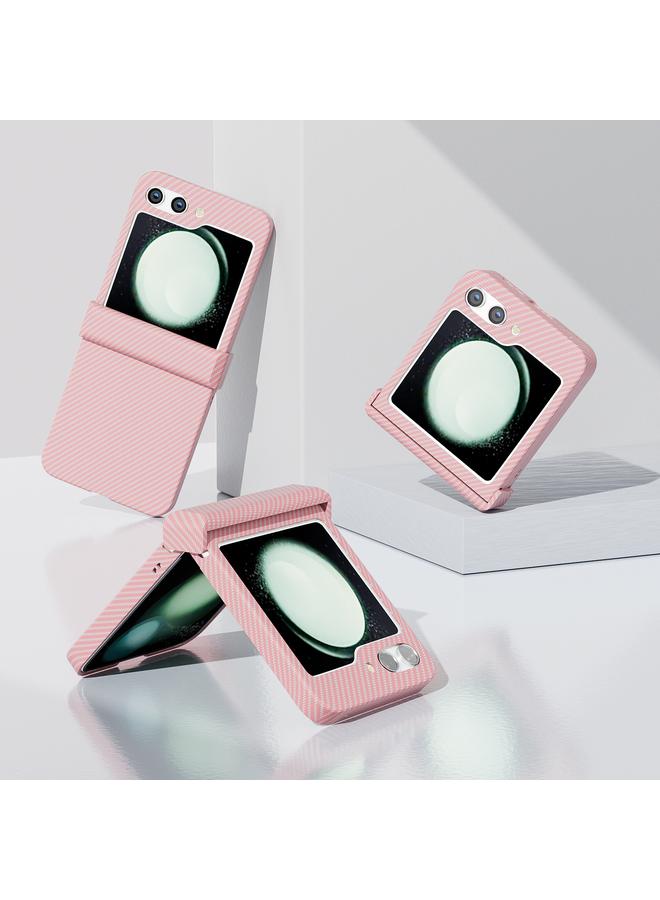 S-TOP Case For Samsung Galaxy Z Flip5 5G Carbon Fiber All-inclusive Water Sticker Phone Case - Image 3