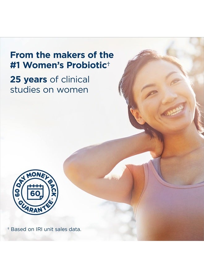 Renew Life بروبيوتيك للنساء، 15 مليار وحدة تشكيل مستعمرات مضمونة، مكمل بروبيوتيك لصحة الجهاز الهضمي، المهبلية والمناعة، مستقر على الرف، خالي من الصويا، الألبان والجلوتين، 30 كبسولة - Image 3