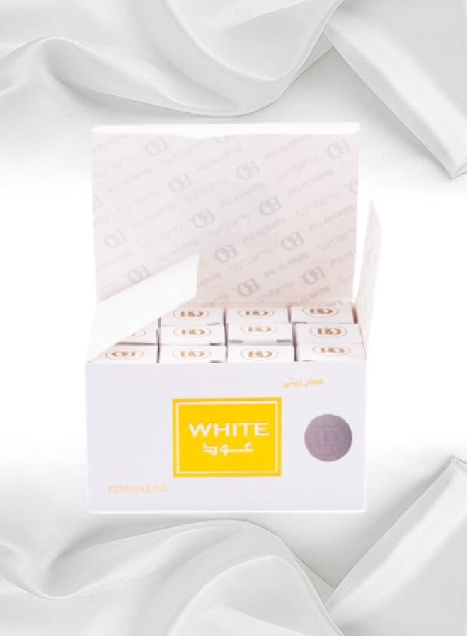 بانافع 12 قطع عطر وايت عود زيتي 3 مل - Image 1