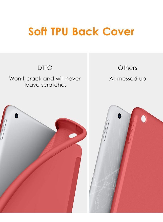 NIBEMINENT Smart Case Cover For Apple iPad Red - Image 2