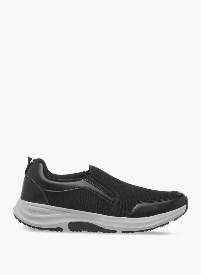 LBL by Shoexpress Men Panelled Slip-On Loafers with Pull Tabs