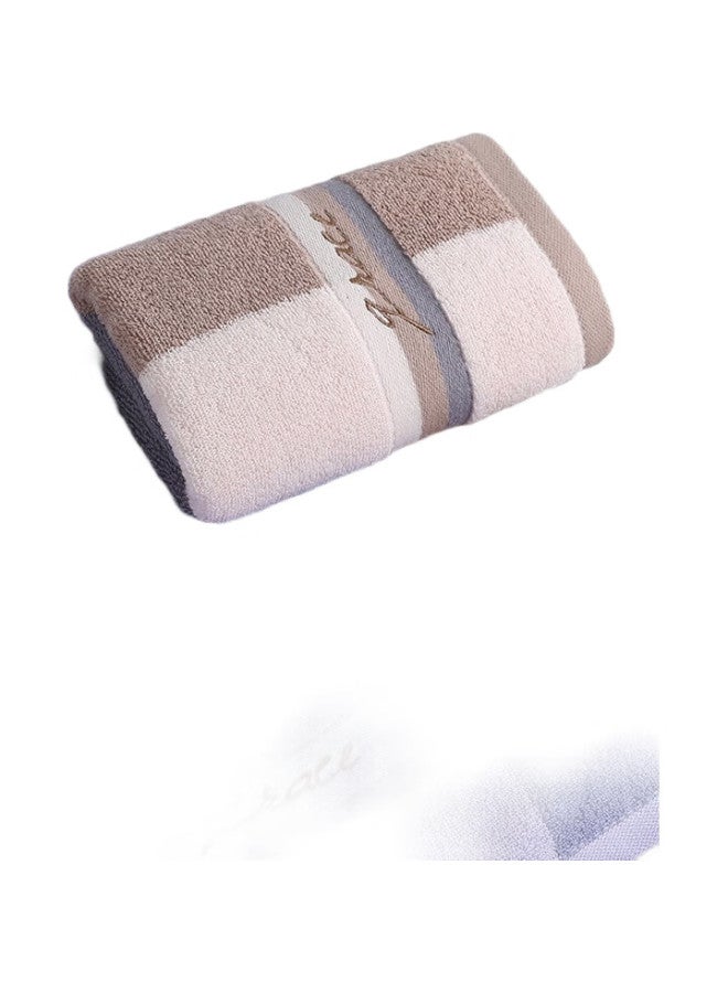 Grace A-Class Long-Staple Cotton Towels, 2-Pack, Thickened, Antibacterial, Soft, Highly Absorbent, For Bathing And Face Washing, Extra Large Face Towels, 110G/Piece - Image 3