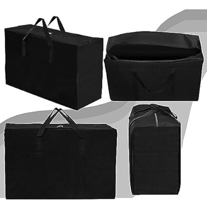 Salepush Nylon 80 L Storage Bag with ZipperUnder bed Storage BagClothes Storage Organizer with HandleToy StorageStationery Paper Storage Bag Pack of 1 - Image 3