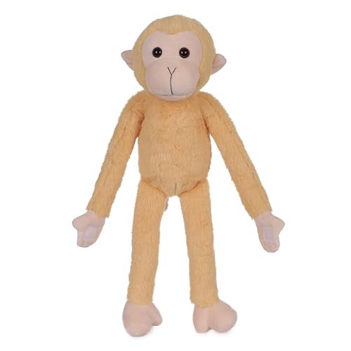 Mirada Adorable Brown Hanging Monkey Soft Plush Toy – Long Arm Stuffed Animal for Kids | Cute Jungle Theme Gift for Boys & Girls | 40cm - Image 5