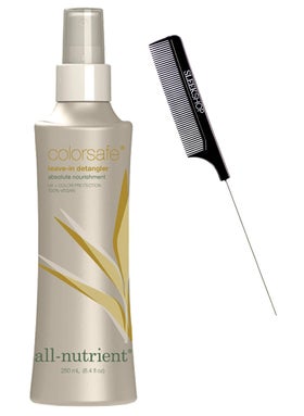 All Nutrient Colorsafe Leavein Detangler Color Safe Leave In Conditioner Spray wSleek Comb Haircolor UV Color Protection 100 Vegan 84 OZ  250 ML