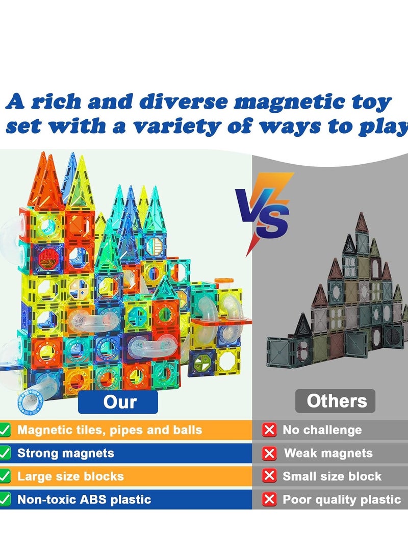 Generic Magnetic Toys for Toddlers, Preschool Building Blocks, Log (42 Pieces),  - Image 3