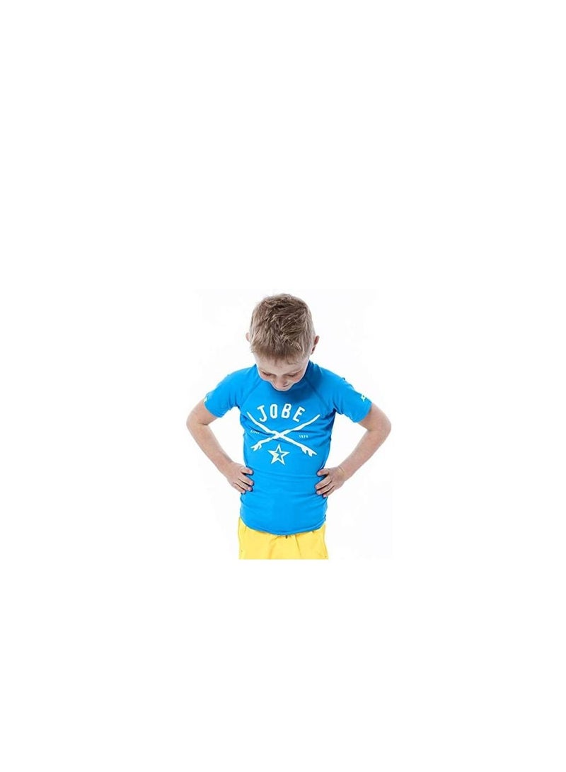 JOBE Rash Guard Boys Blue - 4Xs/3Xs - Image 1