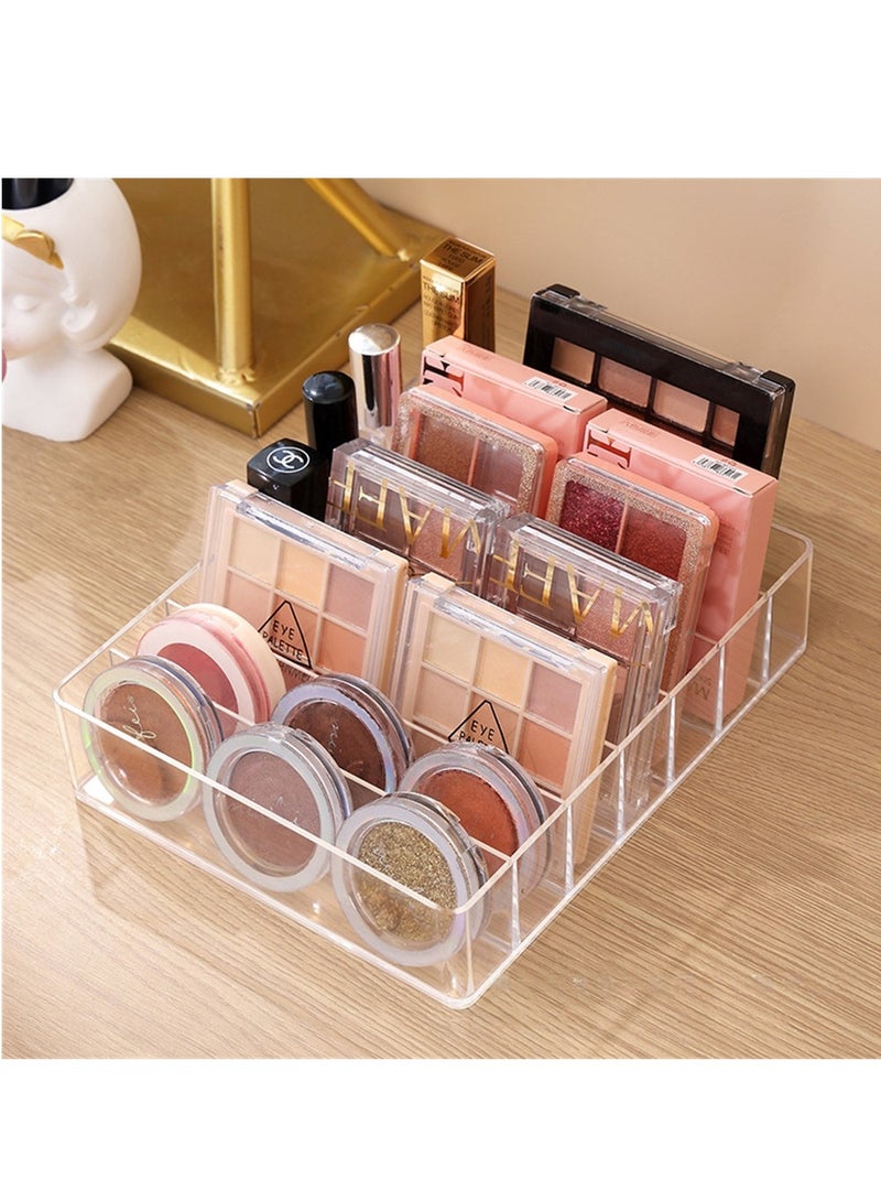 Modern Acrylic Makeup Organizer 7 Section Clear Storage Box for Vanity Countertop and Bathroom Stylish Cosmetic Holder - Image 4