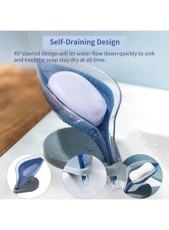 EasyLife Leaf Shape - Self-Draining Soap Dish for Bar Soap  - Image 1