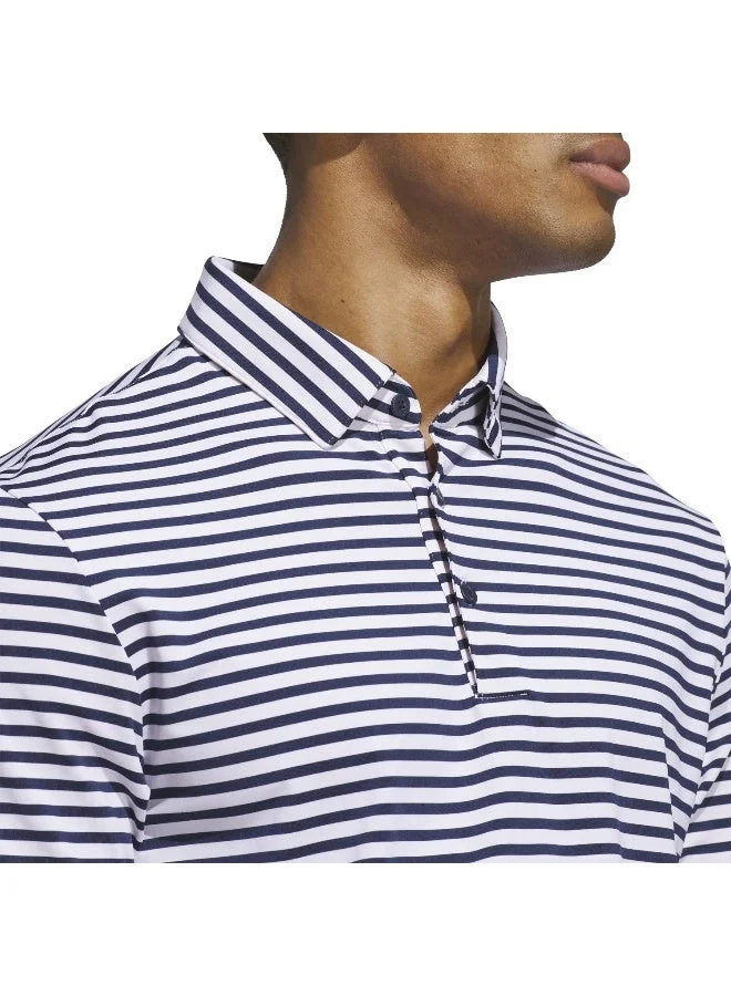 Adidas WHITE/CONAVY Mens Ultimate365 Stripe Polo Shirt for Men | Best Price UAE