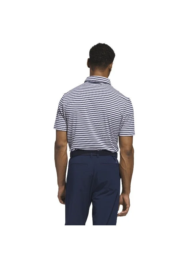 Adidas WHITE/CONAVY Mens Ultimate365 Stripe Polo Shirt for Men | Best Price UAE