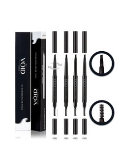 VOID Homme Instant Beard Filler Pen Kit for Men Dark Brown Set of 4  Full Beards Waterproof Pencil Liner and Easy Beard Filling 